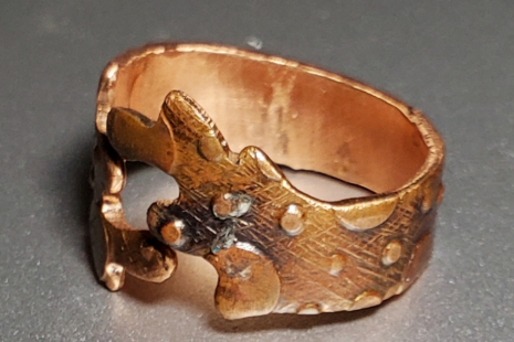 Heavy copper ring