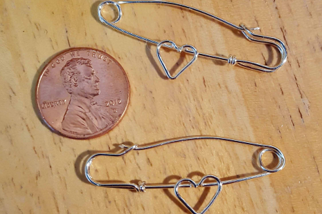 Sterling Silver Safety pins