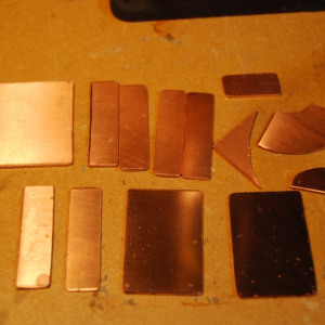Copper sawed to size