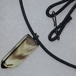 Chevron Crystal Pendant
